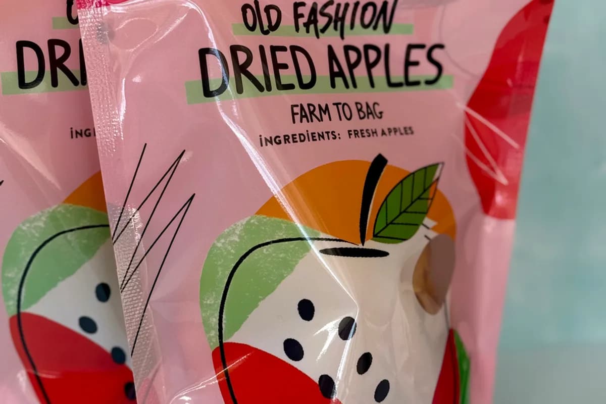 Package of Old Fashion Dried Apple slices from Kalir Farm Market